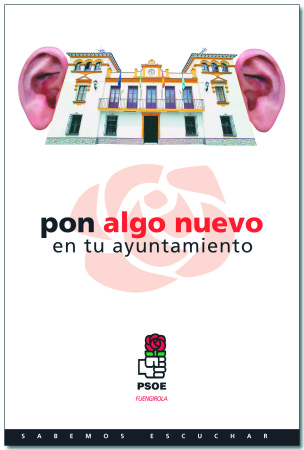 Uno de los carteles de la campaña "Sabemos Escuchar" para elecciones locales